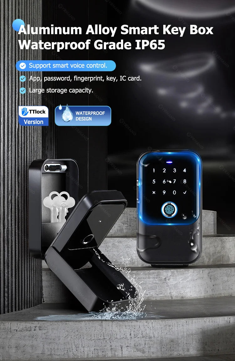 TTlock Smartkey Lock Box Home Key Wireless Smartlock Box Elektronische Schlüsselbox App Digital Code Bluetooth Key Safe Vorhängeschloss für Gastgeber