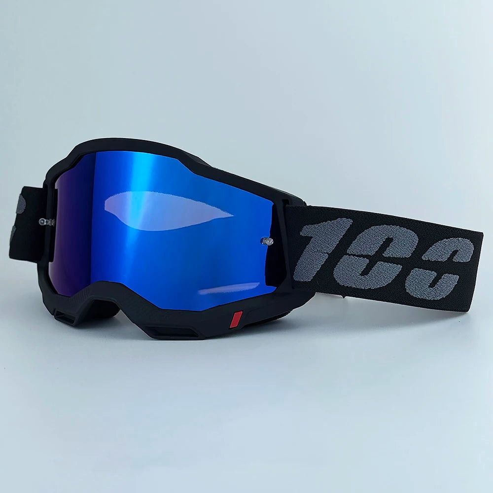 100 Motocross Goggle Glasses MX Off Road Masque Helmets Goggles Ski Sport Gafas for Motorcycle Dirt Bike Glasses and bag
