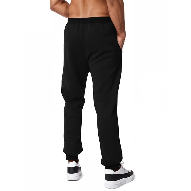 Nouveau Pantalon de Survêtement Homme, Poches Latérales Zippées, Jogging Sport Décontracté, Taille Élastique, Ample, pour le Fitness et la Gymnastique