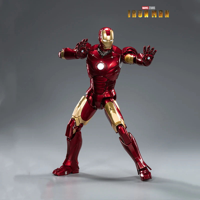 ZDTDS Original 1/5 36CM Iron Man MK50 MK3 LED-Beleuchtung 10-jähriges Jubiläum Tony Stark Modell Actionfigur Geschenk