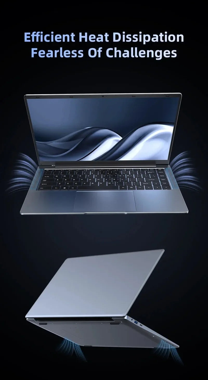 New Ultra Slim Laptop 14.1" 16GB RAM 2TB SSD Intel Pentium 4405U Notebook Gamer 1920*1080 Display Office Study Computer PC