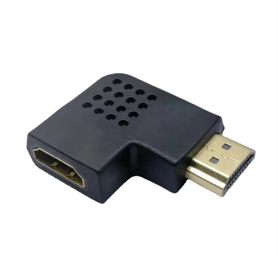 Adaptateur HDMI latéral adaptateur TV LCD adaptateur HDMI mâle vers femelle coudé à 90 degrés en L