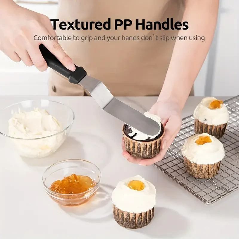76-Piece Cake Decorating Tool Kit -Non-Slip Turntable For Beginners And Professionals DIY Cream Cookies Cake Making Baking Tools