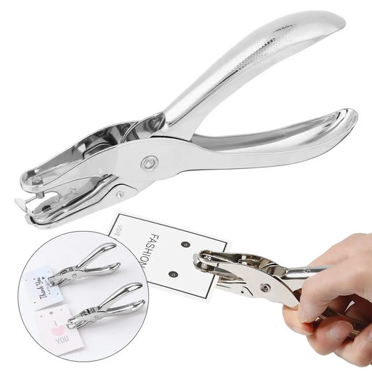 3/6mm Handgehaltener Einzellochstanzer Metalllocher Werkzeug für Scrapbooking Ohrringe Halsketten Karten Schulbedarf Bürobedarf