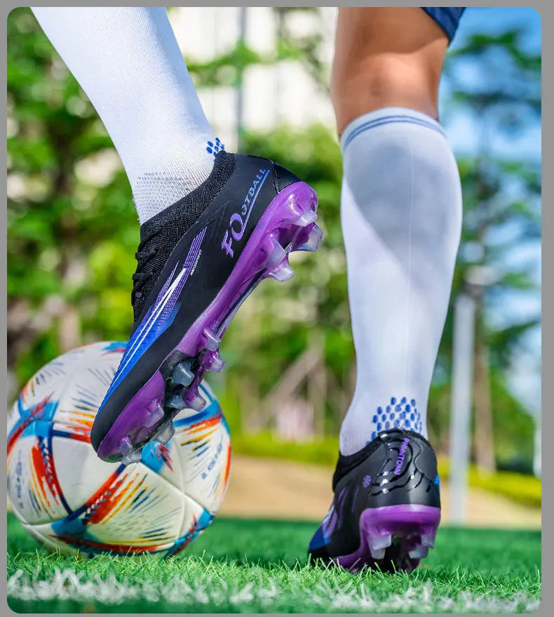 H08-1 Professionelle Herren-Fußballschuhe Training Rutschfeste Stollenschuhe TF/FG Fußballschuhe Chuteira Campo für Männer 35-45