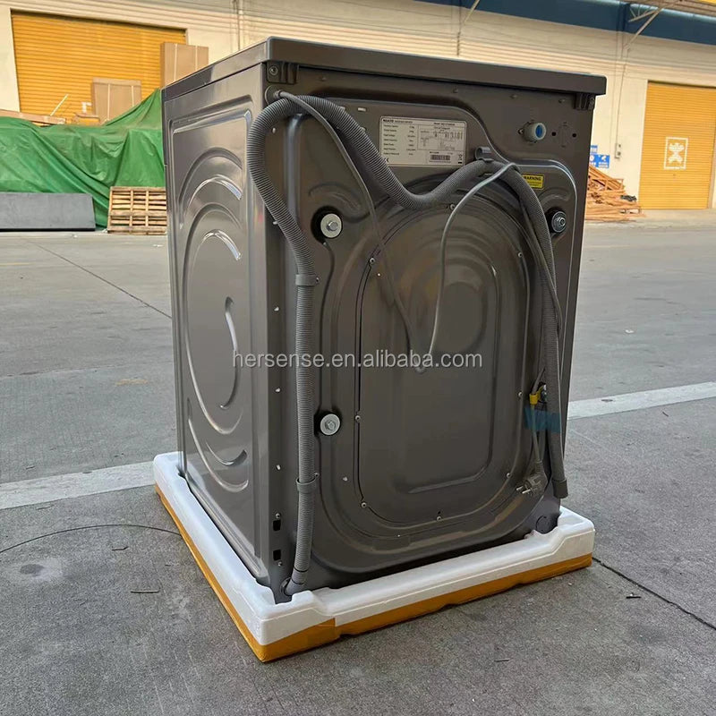 Household Large Capacity Intelligent 12kg Variable Frequency Full Automatic Front Load Washing Machine with Hot Dry 2 in 1
