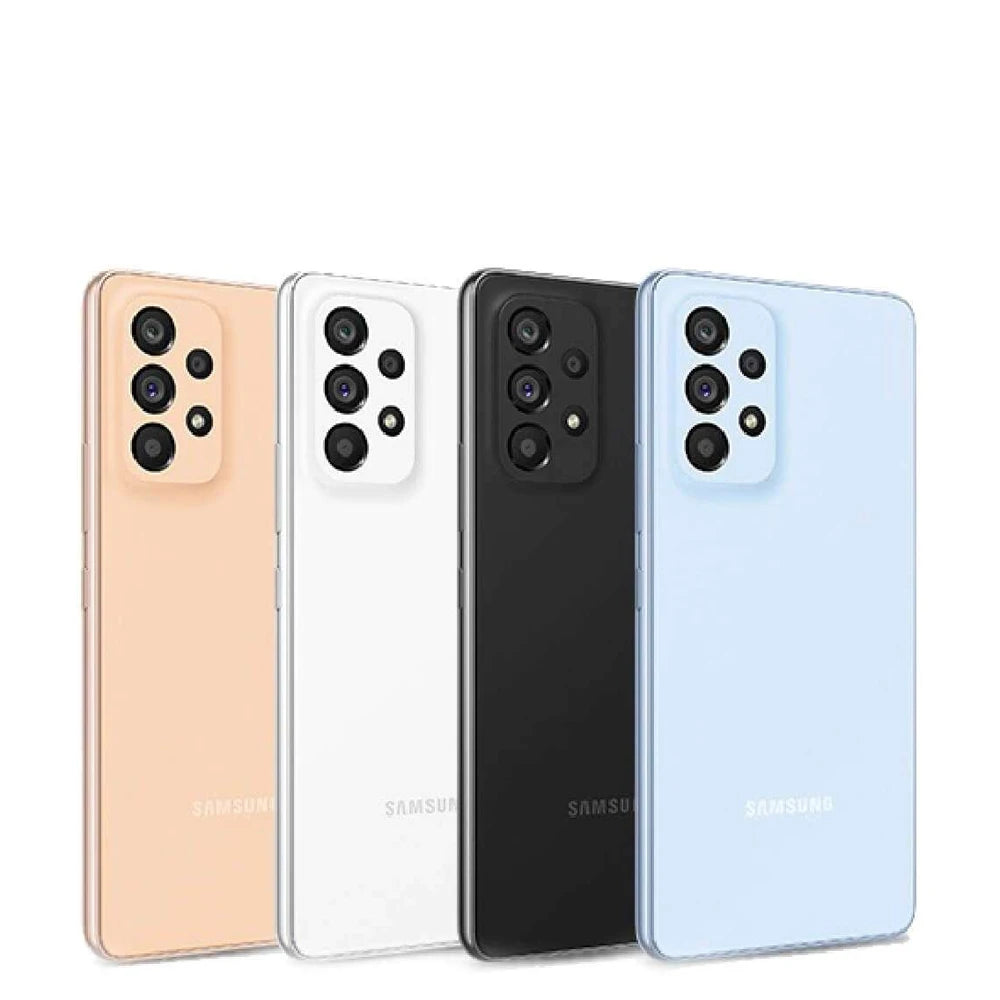 Téléphone intelligent Android reconditionné Samsung Galaxy A53 5G, écran 6,5 pouces, édition mondiale, double carte, huit cœurs, quatre caméras 64MP, 5000mAh, NFC