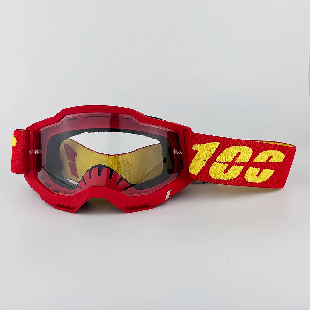 100 Motocross Goggle Glasses MX Off Road Masque Helmets Goggles Ski Sport Gafas for Motorcycle Dirt Bike Glasses and bag