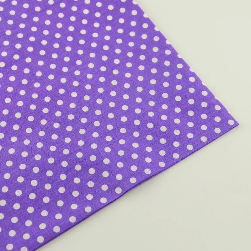 Dünne, schöne Baumwollstoffe mit Tupfen, Meterware, günstige Stoffe als Meterware im Angebot, für Näharbeiten, Puppen, Bastelmaterial