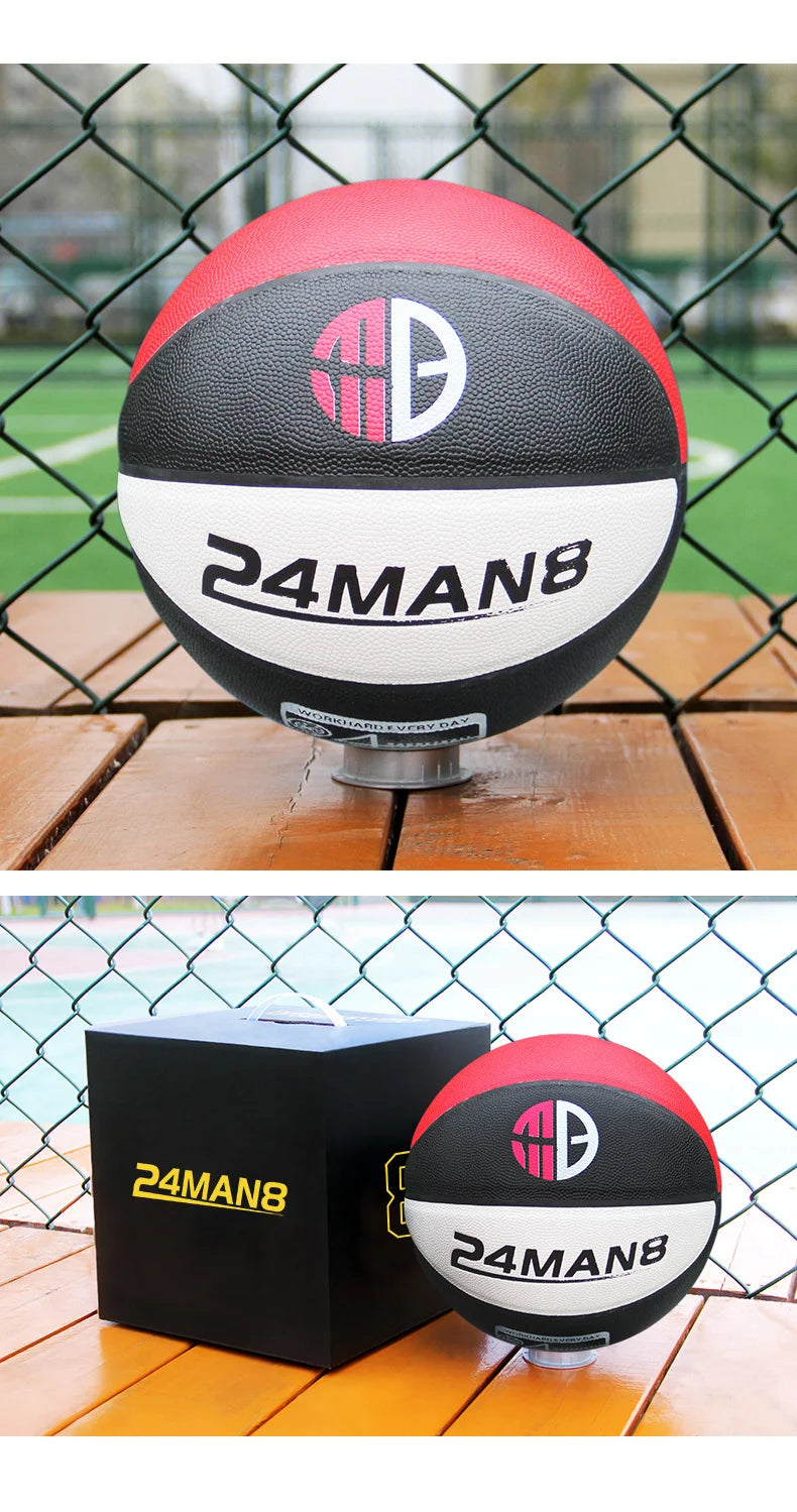 Ballon de basket silencieux taille 7# Dribble intérieur en mousse sans air rainurée Ballon de basket silencieux Dribble extérieur Entraînement Ballon Kobe Cadeau
