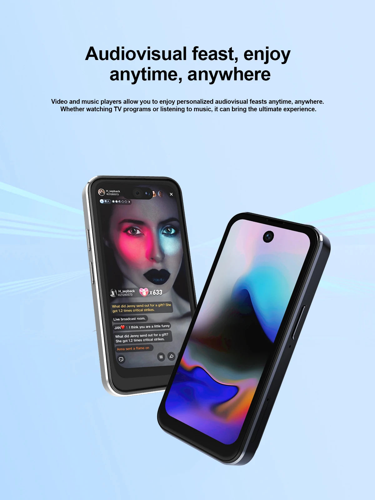 Fuffi-Mini X7 Pro Phone 4G LTE Android10.0 Smartphone 4GB RAM 128GB ROM 4" Display 5MP Camera Dual SIM With Play Store WhatsAPP