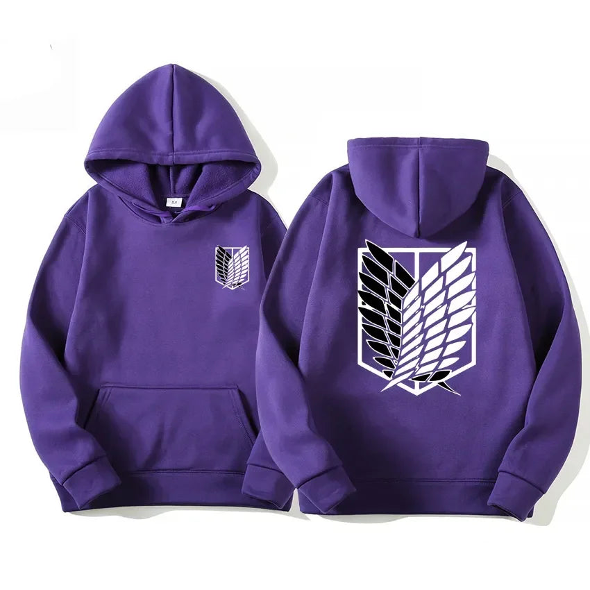 Japan Anime Attack on Titan Herren Hoodies Frühling Herbst Hip Hop Casual Pullover Top Hoodie Mode Sweatshirts Jogging Sportbekleidung