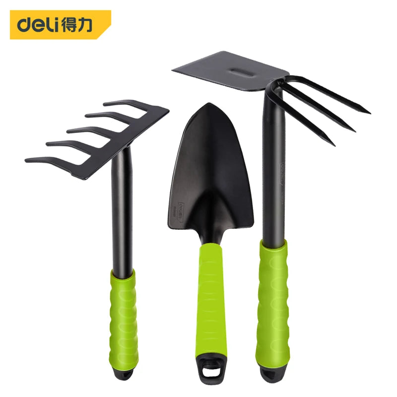 Multifunktionales Gartengeräte-Set Handpflanzschaufel Spaten Rechen Kelle für Gartenarbeit, Blumen, Sukkulenten und Umpflanzen
