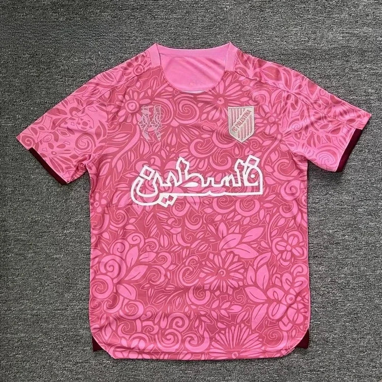 Maillot de Football Américain Drapeau Palestine Tendance Estivale Col Rond Imprimé 3D Emblème National T-shirt Sport Décontracté Unisexe Ample