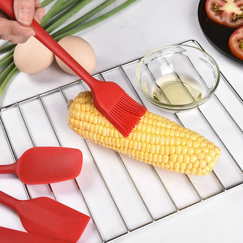 Lot de 6 spatules en silicone, de qualité alimentaire, antiadhésives, résistantes à la chaleur, pour cuisiner, pâtisser et mélanger