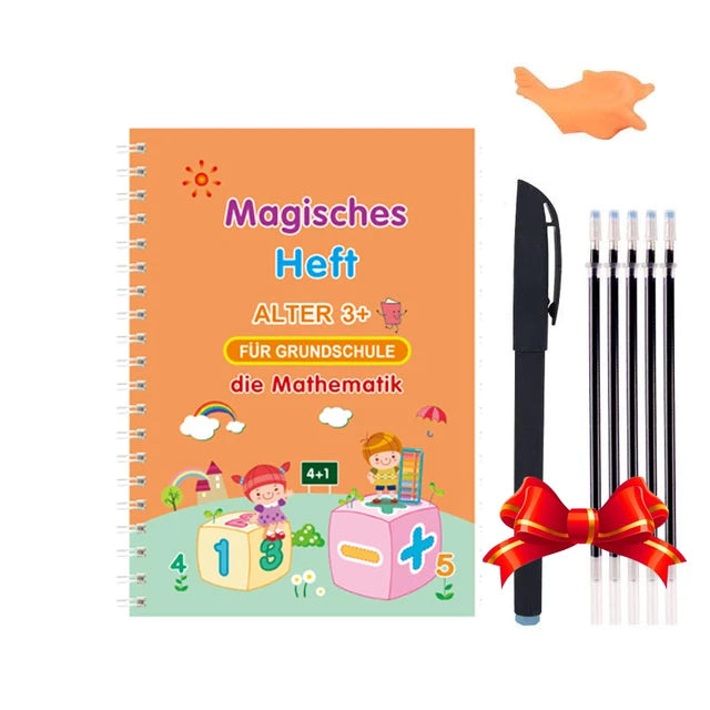 Sank Magic Practice Deutsch Übungsbuch Stift Spanisch Kalligraphie Für Kinder Kostenloses Abwischen Englisch Französisch Wiederverwendbares Schreiblernbuch Kostenloser Versand