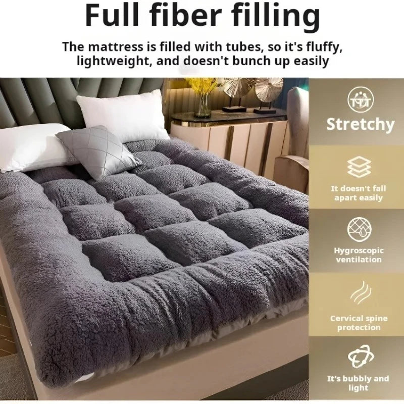 Neueste verdickte warme Lammwolle Matratze Tatami Matratze Studentenwohnheim Matratze Rutschfest faltbar für Schlafzimmer Sofa Bett 매트리스