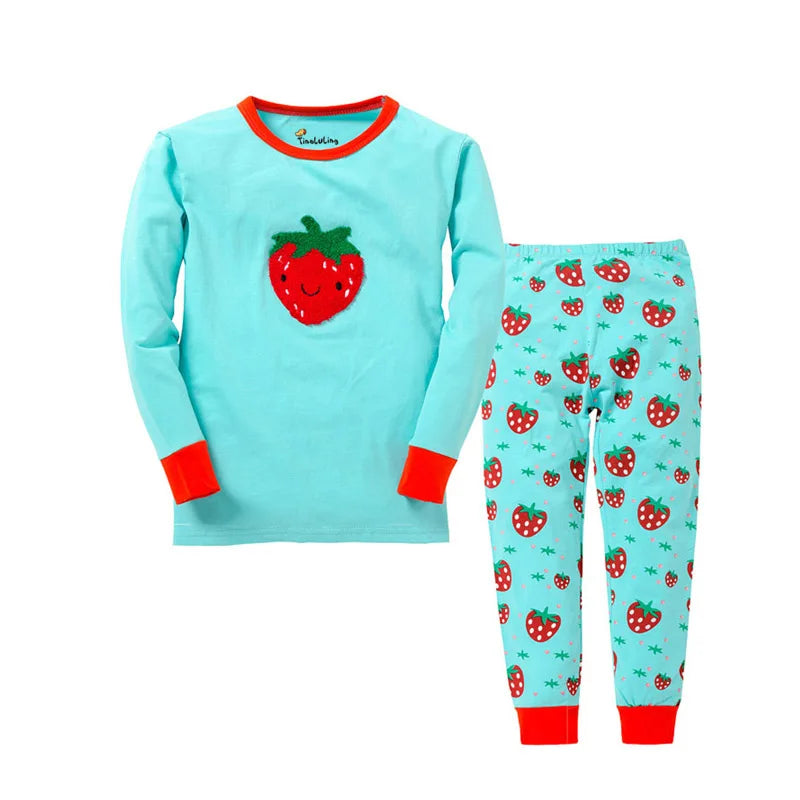 Animal Cartoon Boys Pajamas Sets Children's Sleepwear Kids Nightwear 100 Cotton Spring Autumn Boy Pyjamas Homewear Night Wear