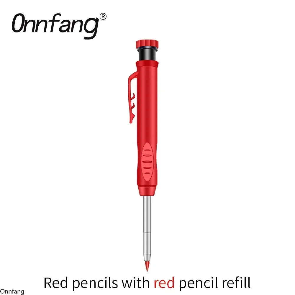 Hot 2.8mm Marking Mechanical Pencil Solid Carpenter Scriber Carpenter Scriber with Sharpener for Woodworking Drawing Stationery