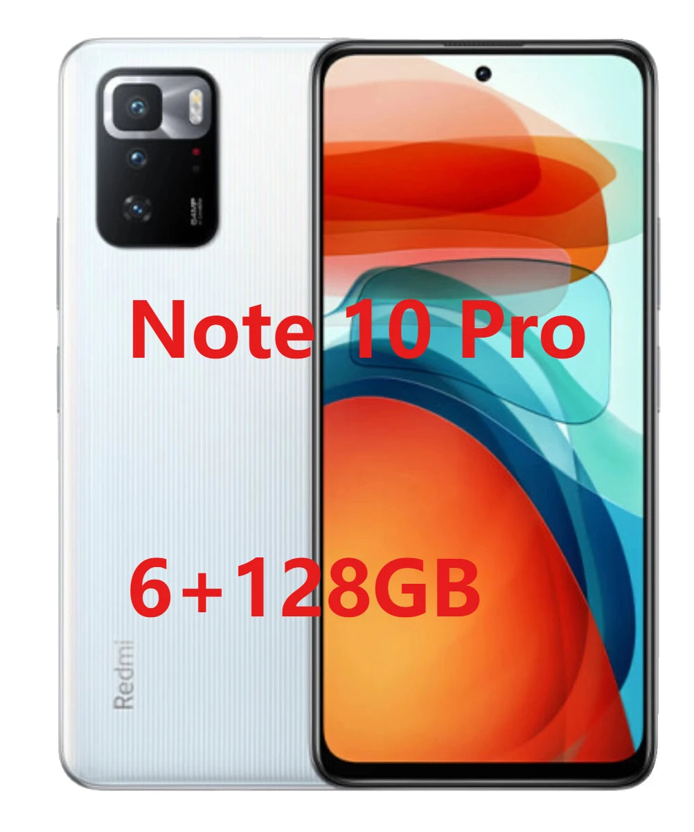 Redmi Note 10 Pro 5G Dimensity 1100 120Hz Refresh Rate 67W Charging 6.6" FHD+ Display Xiaomi Mobile Phones Smartphone