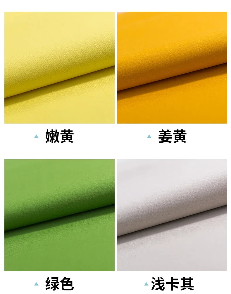 Tissu Popeline de Coton Couleur Unie Robe de Poupée Chemise Pantalon Décontracté Conception de Vêtements Tissu de Couture Matériau de Mode en Gros au Mètre