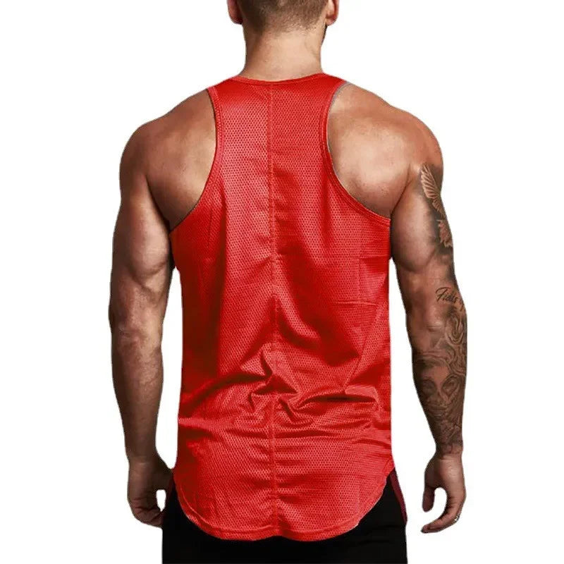 Débardeur de course pour hommes, été, sport, gilet de gym, séchage rapide, débardeur d'entraînement, maillot de corps, chemise sans manches de fitness musculation pour homme