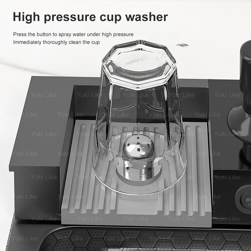 Évier de cuisine multifonction en acier inoxydable avec affichage numérique intelligent, grand bac unique et robinet cascade pour le lavage des légumes