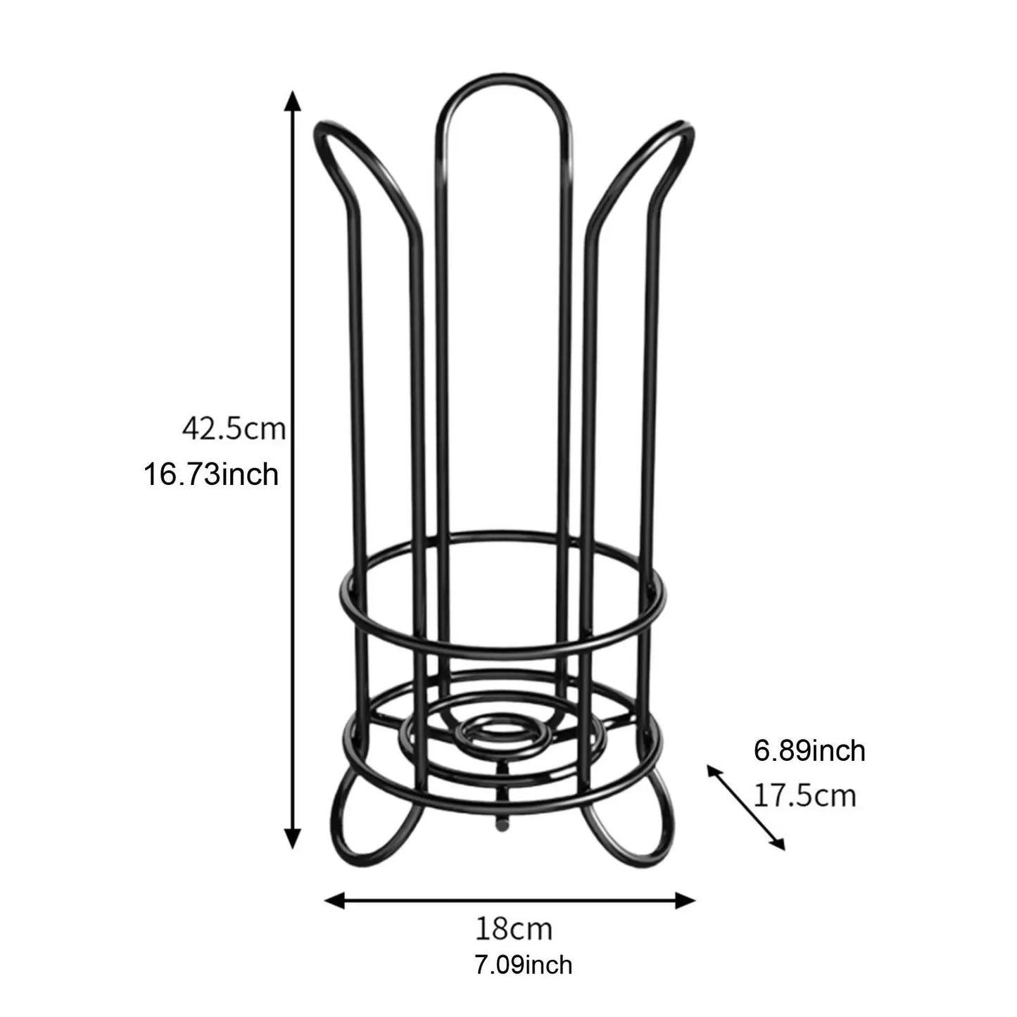 Gewebeaufbewahrungsregal, Toilettenpapierhalter aus Eisen, freistehender Toilettenpapierhalter für Küche, Badezimmer, Waschraum, Bauernhaus