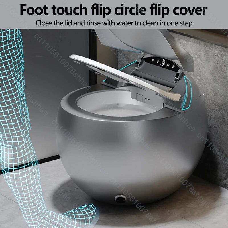 D132 Bidet de toilettes intelligentes avec chasse d'eau automatique Siège chauffant Pulvérisateur d'eau chaude Désodorisant Séchoir à air Télécommande Affichage LED intelligent
