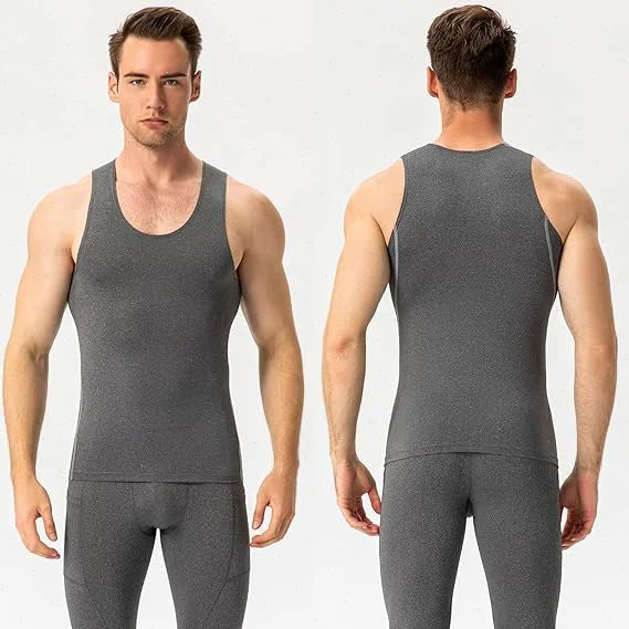 Herren Kompressionsshirt Ärmelloses Tanktop Herren Schnelltrocknend Workout Fitness Gym Baselayer Unterhemd Bodybuilding Laufweste