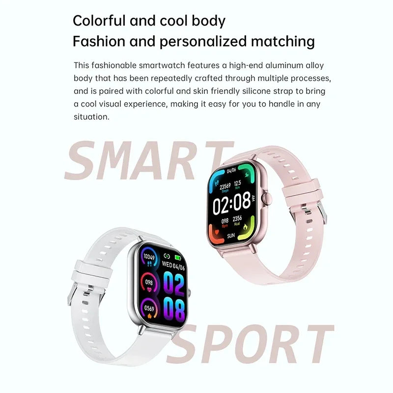 VIVO Smartwatch Android IOS Geschenk Bluetooth Anruf Smartwatch 2025 Touch-Zifferblatt Musik Fitness Tracker Sportuhren + Kopfhörer NEU