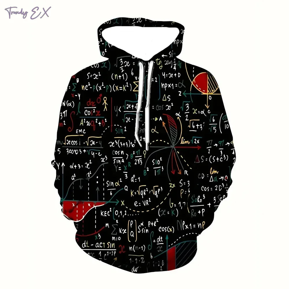 Herren-Sweatshirts Mode Graffiti-Print Lässig Oversized Hoodie Bequem Kängurutasche Sport Langarm Kapuzenpullover