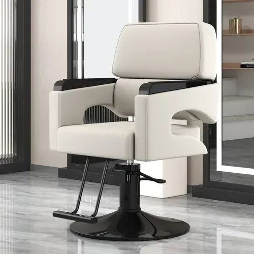 Chaise de Salon de Luxe Lifter, Protecteur en Métal, Dossier, Chaise de Barbier Pivotante, Fauteuil Confortable Nordique, Cadeira De Cabeleireiro, Mobilier de Salon