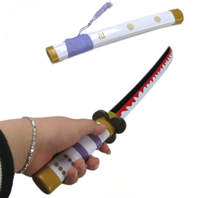 42cm/16.53in Anime Zoro Katana Épées Modèle Samurai Accessoires Cosplay Périphériques En Bois Avec Fourreau Ornements De Collection Jouets Garçons