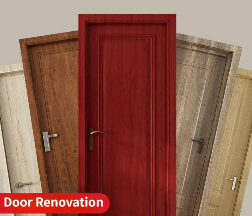 90CM Width Wood Grain PVC Wallpaper for Door Wardrobe Cupboard Table Furniture Waterproof Self Adhesive Stickers Home Decor Film