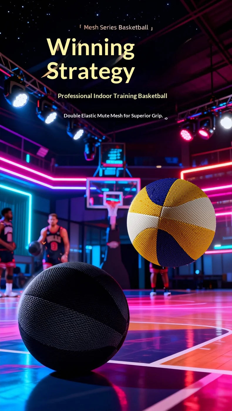 Gewichteter geräuschloser Trainingsbasketball, hochelastischer Schaumstoffball für Indoor-Schießen, Dribbeln, Heimtraining, geräuschlos