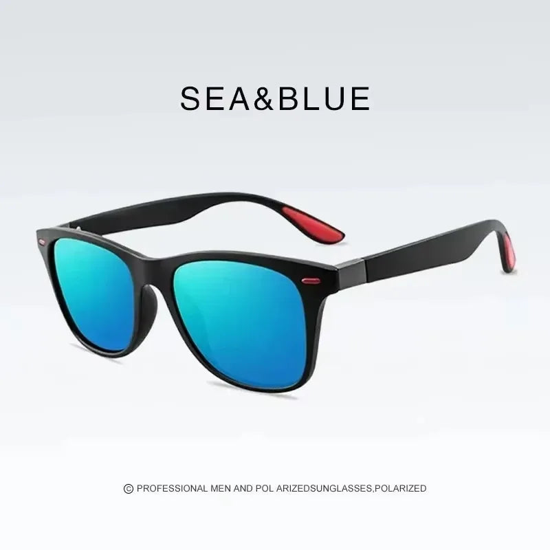 Fashion Vintage Square Polarized Sunglasses Classic Driving Fishing Brand Designer Sun Glasses Man Retro Shades UV400 Eyewear