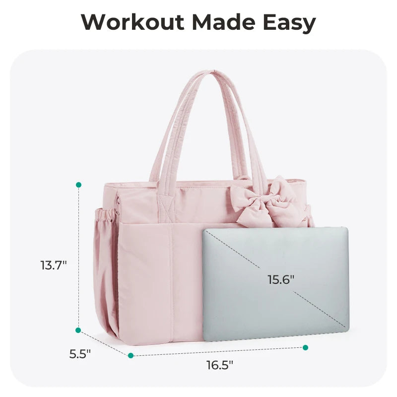 Grand sac fourre-tout grande capacité BAGSMART pour femmes, sac à main polyvalent pour les trajets quotidiens, sacoche bandoulière avec plusieurs poches, sac de sport