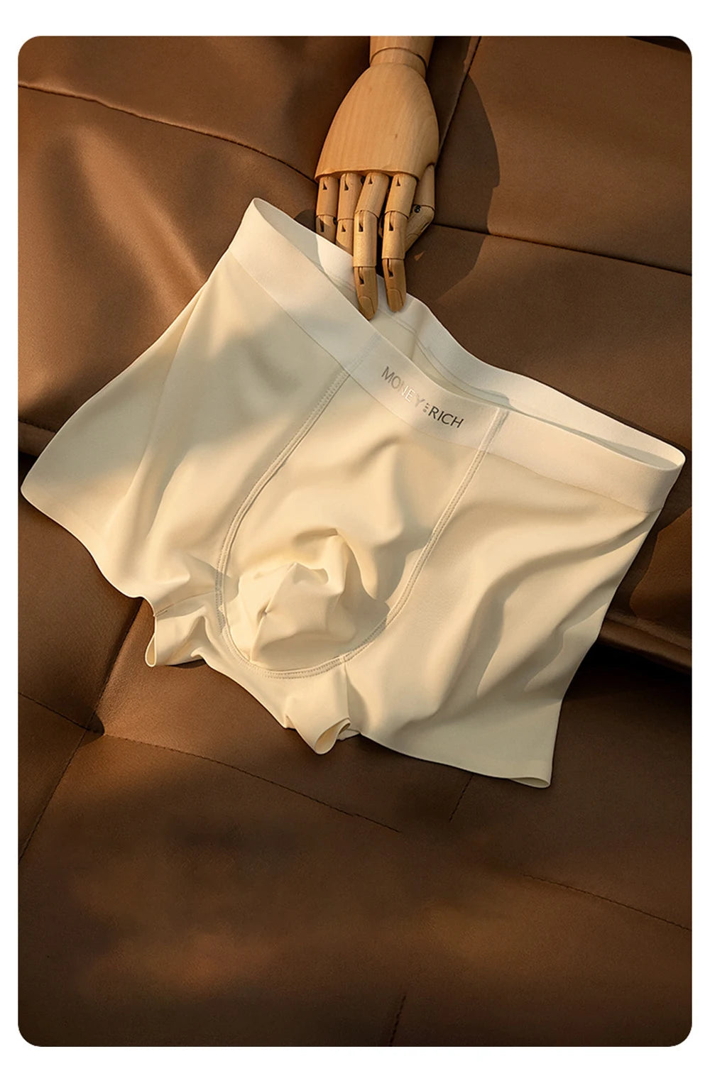 Herren 4er-Pack Feuchtigkeitsableitende, schnelltrocknende, nahtlose, antibakterielle Boxershorts mit hoher Elastizität, rutschfeste Sportunterwäsche