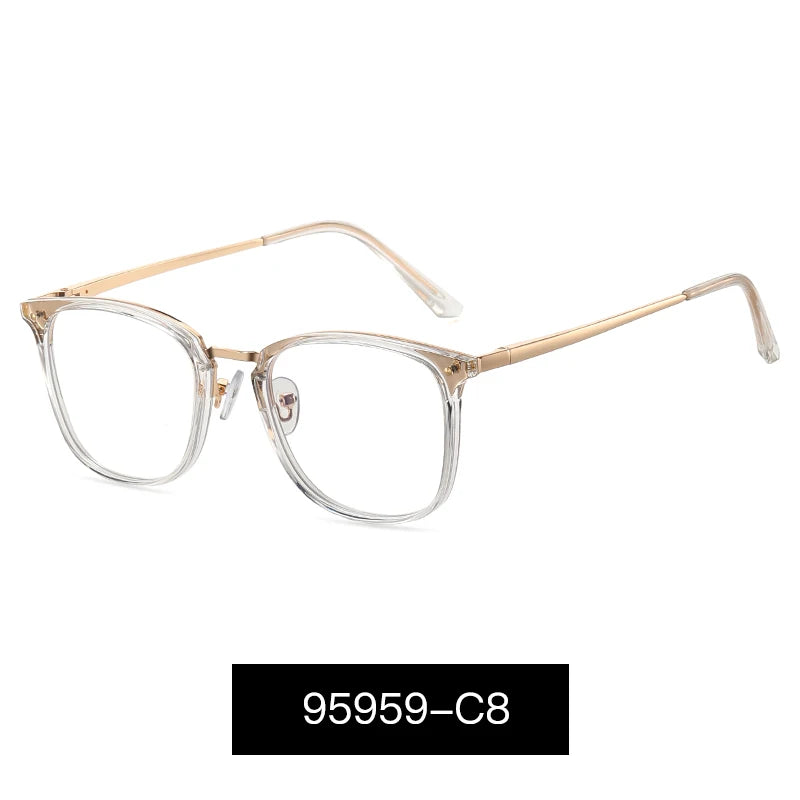 JMISUS Fashion Square Progressive Gleitsichtbrille Herren Damen Photochrome Optische Brille Mehrstärken-Gläser zum Lesen und für den Computer