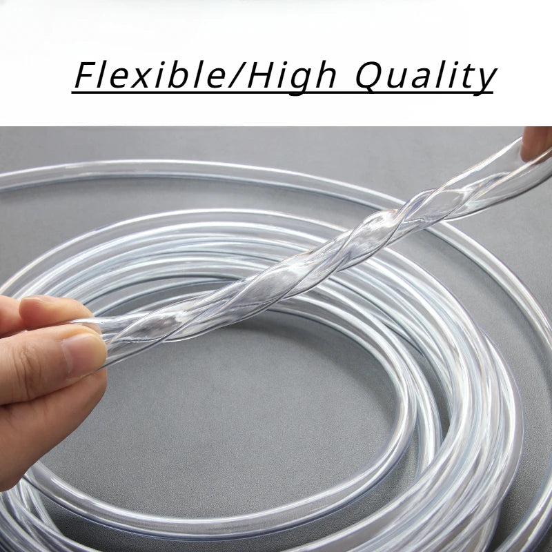 Tuyaux en plastique PVC transparent de haute qualité pour pompe à eau, tubes pour aquarium, tuyaux d'arrosage 2 3 4 5 6 8 10 12 14 16 18 20 25mm