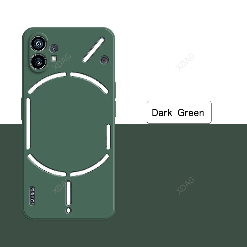 Coque de téléphone pour Nothing Phone (1) 1 One 5G A063 Housse de protection arrière en silicone liquide d'origine de haute qualité simple et tendance avec protection d'appareil photo