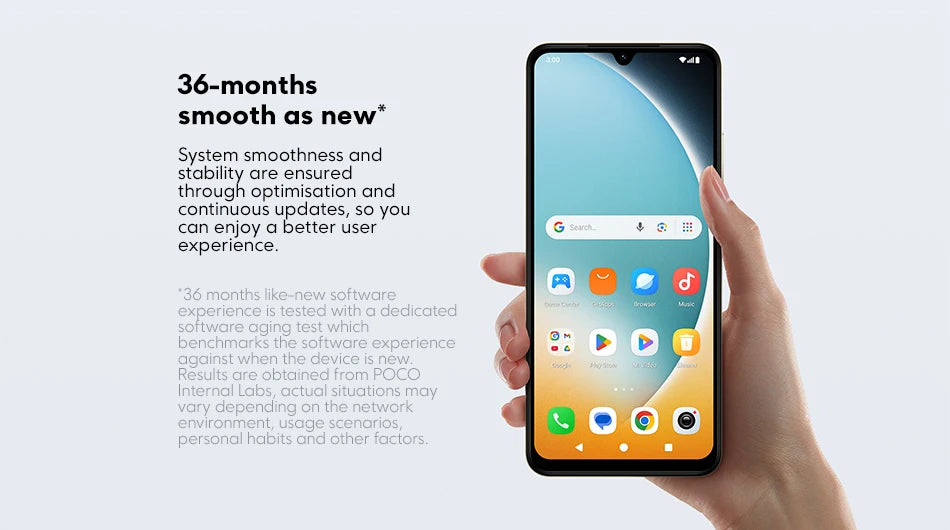 Global Version POCO C71 UNISOC T7250 Processor Immersive 6.88" Display 32MP Al Dual Camera 15W Charging 5200mAh Battery