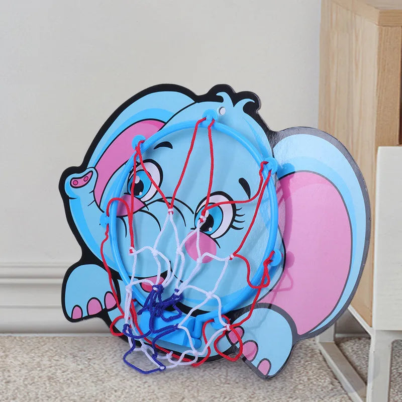 Kit de panier de basket pour enfants, dessin animé, animaux créatifs, support de basket-ball, jeu de sport d'extérieur et d'intérieur pour enfants
