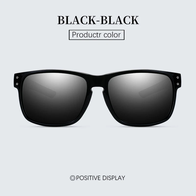 Lunettes de soleil homme, nouvelle collection, lunettes de soleil carrées polarisées, lunettes de protection solaire TR90 avec protection UV