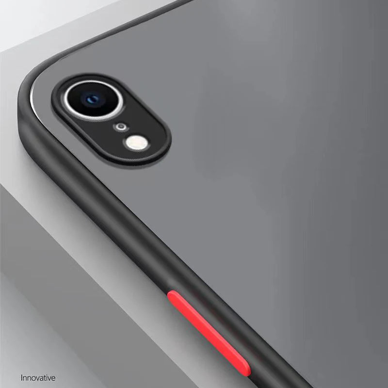 Shockproof Armor Matte Cover for iPhone Xs Max XR XS X 6 6S 7 8 Plus SE 2020 SE 2022 Silicone Bumper Clear Hard PC Case Capa