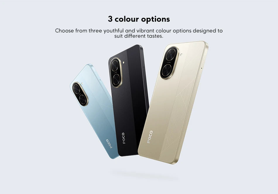 Global Version POCO C71 UNISOC T7250 Processor Immersive 6.88" Display 32MP Al Dual Camera 15W Charging 5200mAh Battery