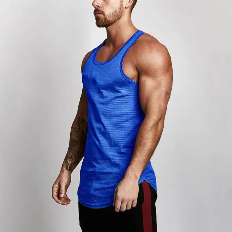 Débardeur de course pour hommes, été, sport, gilet de gym, séchage rapide, débardeur d'entraînement, maillot de corps, chemise sans manches de fitness musculation pour homme