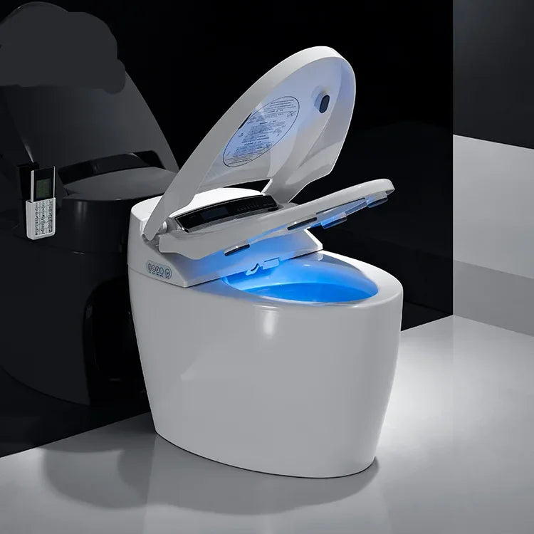 Intelligente Toilette Intelligent, automatische Flip-Top-Spülung Keramik-Automatikspülung integrierte Toilette S-förmiger Geruchsverschluss Toilette