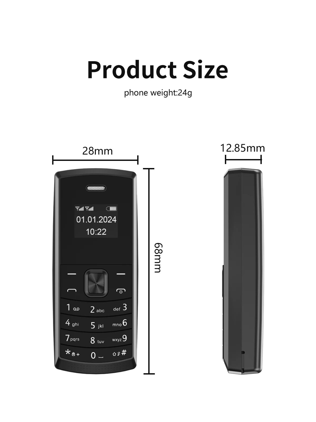SERVO BM01 Mini Handy Magische Stimme Kurzwahl Bluetooth-Einwahl Anrufaufnahme 2 SIM Standby 2G GSM Kleines Ersatzhandy